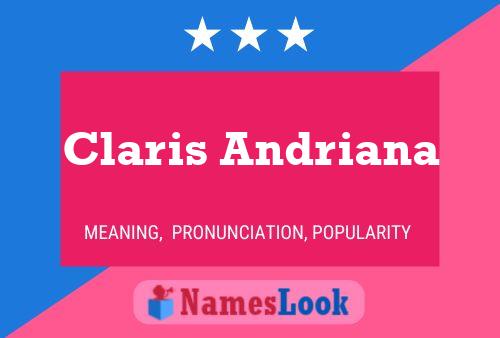 Poster del nome Claris Andriana