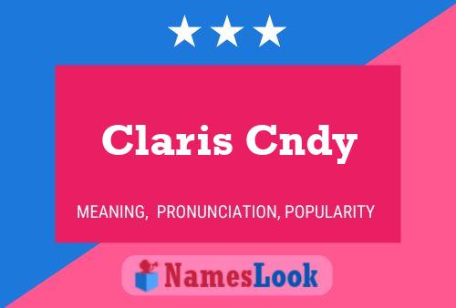 Poster del nome Claris Cndy