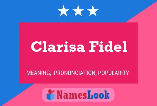 Poster del nome Clarisa Fidel