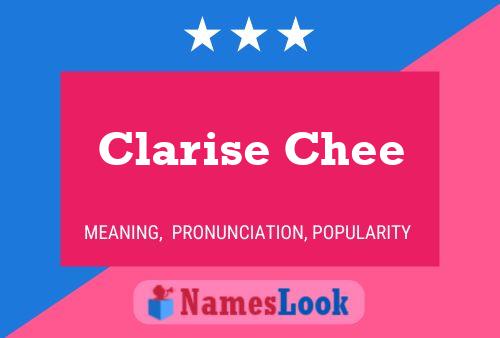 Poster del nome Clarise Chee