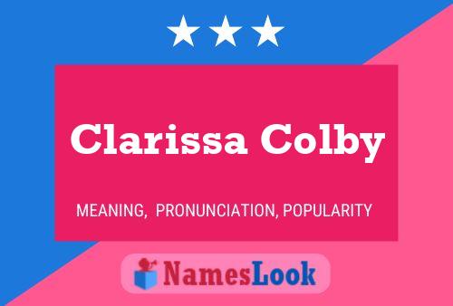 Poster del nome Clarissa Colby