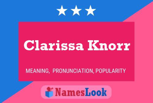 Poster del nome Clarissa Knorr