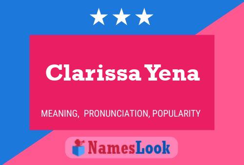 Poster del nome Clarissa Yena