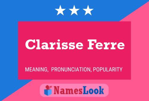 Poster del nome Clarisse Ferre