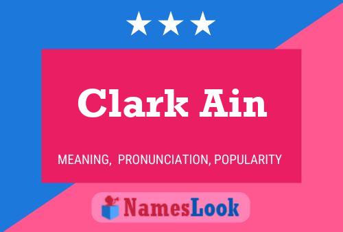 Poster del nome Clark Ain