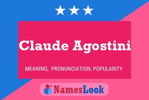 Poster del nome Claude Agostini