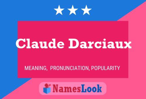 Poster del nome Claude Darciaux