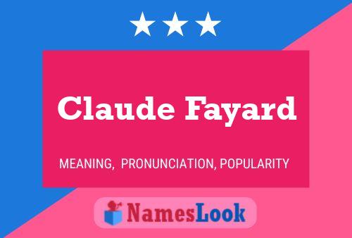 Poster del nome Claude Fayard