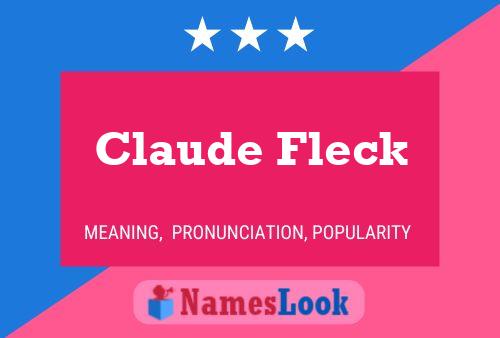 Poster del nome Claude Fleck