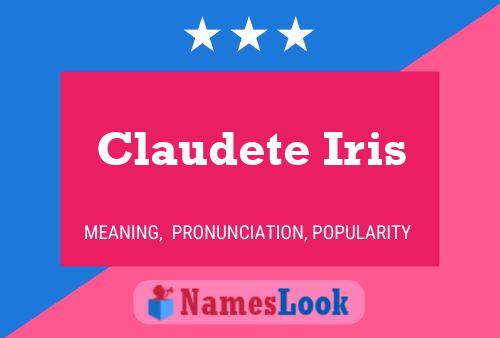 Poster del nome Claudete Iris