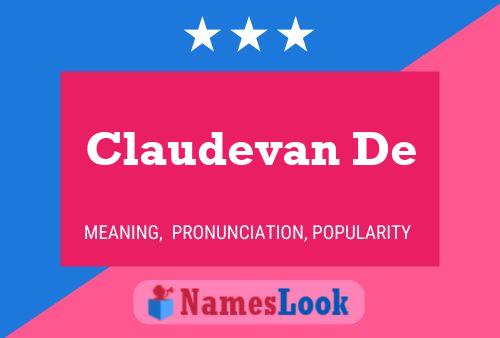 Poster del nome Claudevan De