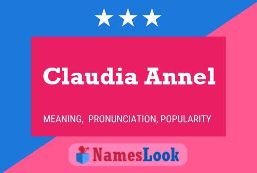 Poster del nome Claudia Annel