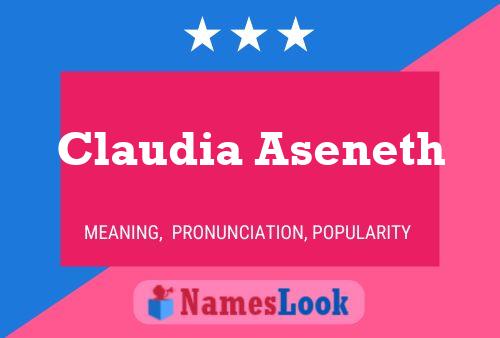 Poster del nome Claudia Aseneth