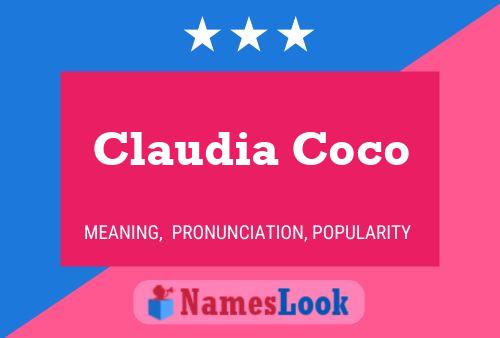 Poster del nome Claudia Coco