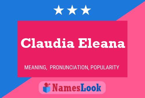 Poster del nome Claudia Eleana