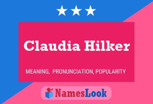 Poster del nome Claudia Hilker