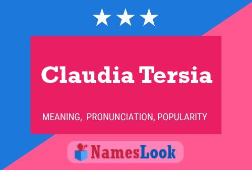 Poster del nome Claudia Tersia