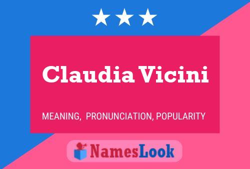 Poster del nome Claudia Vicini