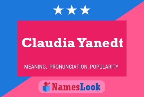 Poster del nome Claudia Yanedt