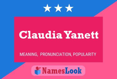 Poster del nome Claudia Yanett