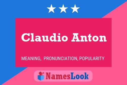 Poster del nome Claudio Anton