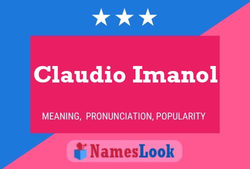 Poster del nome Claudio Imanol