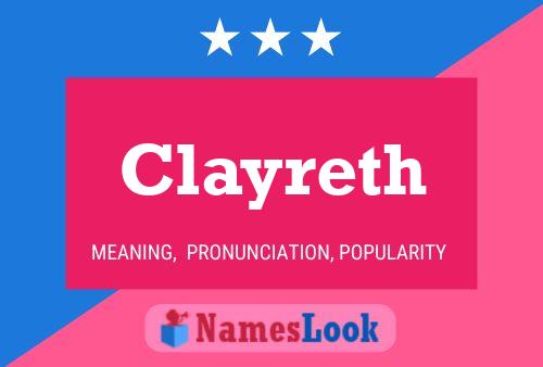 Poster del nome Clayreth