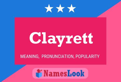 Poster del nome Clayrett