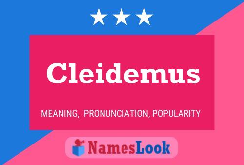 Poster del nome Cleidemus