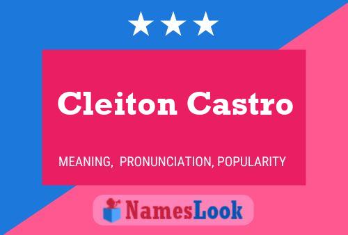 Poster del nome Cleiton Castro