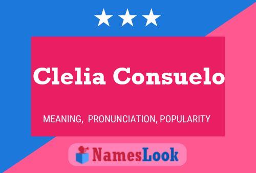 Poster del nome Clelia Consuelo