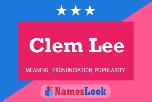 Poster del nome Clem Lee