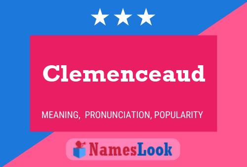 Poster del nome Clemenceaud