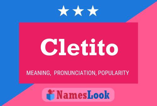 Poster del nome Cletito