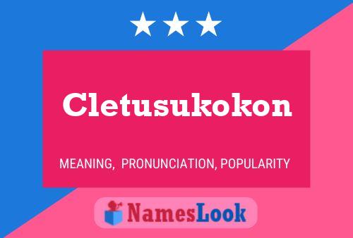 Poster del nome Cletusukokon