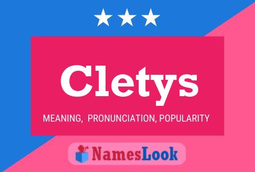 Poster del nome Cletys