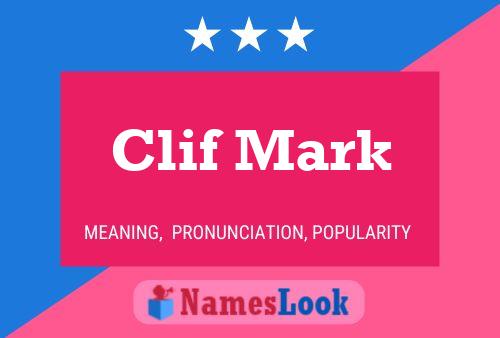 Poster del nome Clif Mark