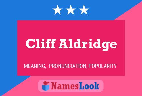 Poster del nome Cliff Aldridge