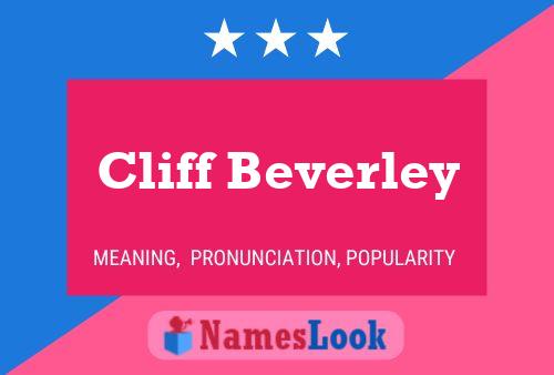 Poster del nome Cliff Beverley