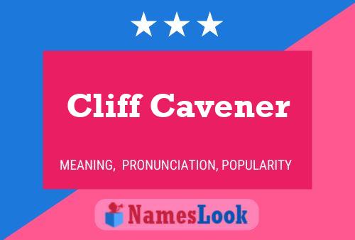 Poster del nome Cliff Cavener