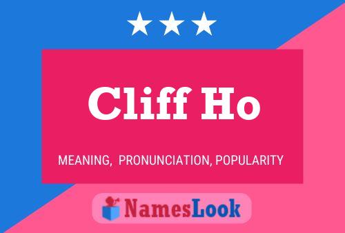 Poster del nome Cliff Ho