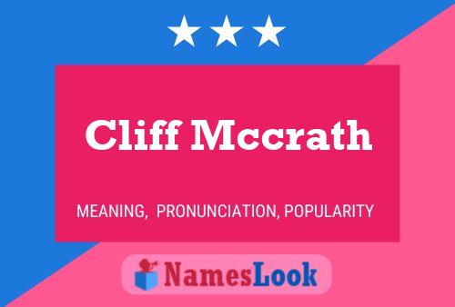 Poster del nome Cliff Mccrath