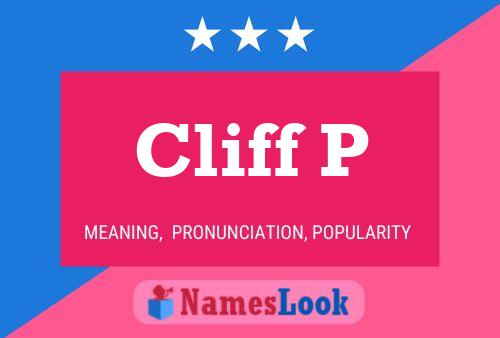 Poster del nome Cliff P