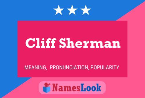 Poster del nome Cliff Sherman