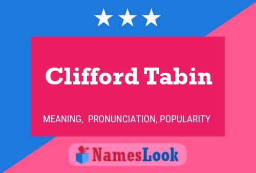 Poster del nome Clifford Tabin