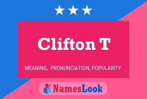 Poster del nome Clifton T