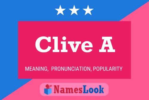 Poster del nome Clive A