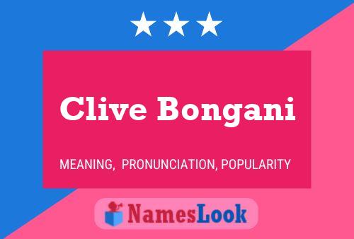 Poster del nome Clive Bongani