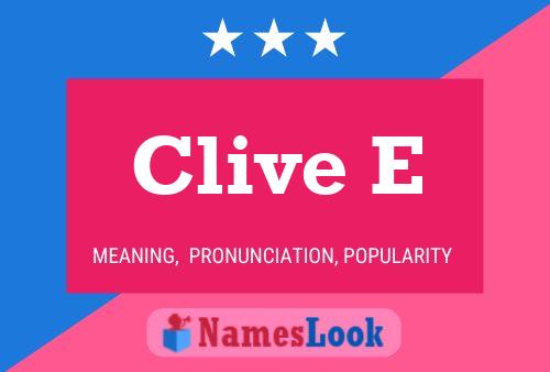 Poster del nome Clive E