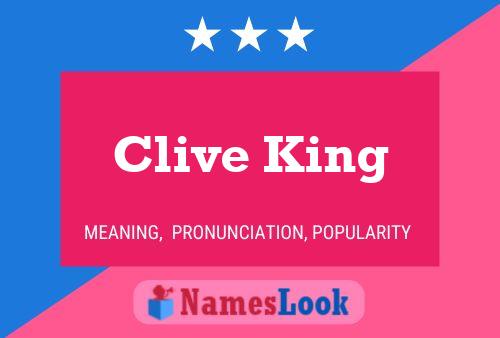 Poster del nome Clive King